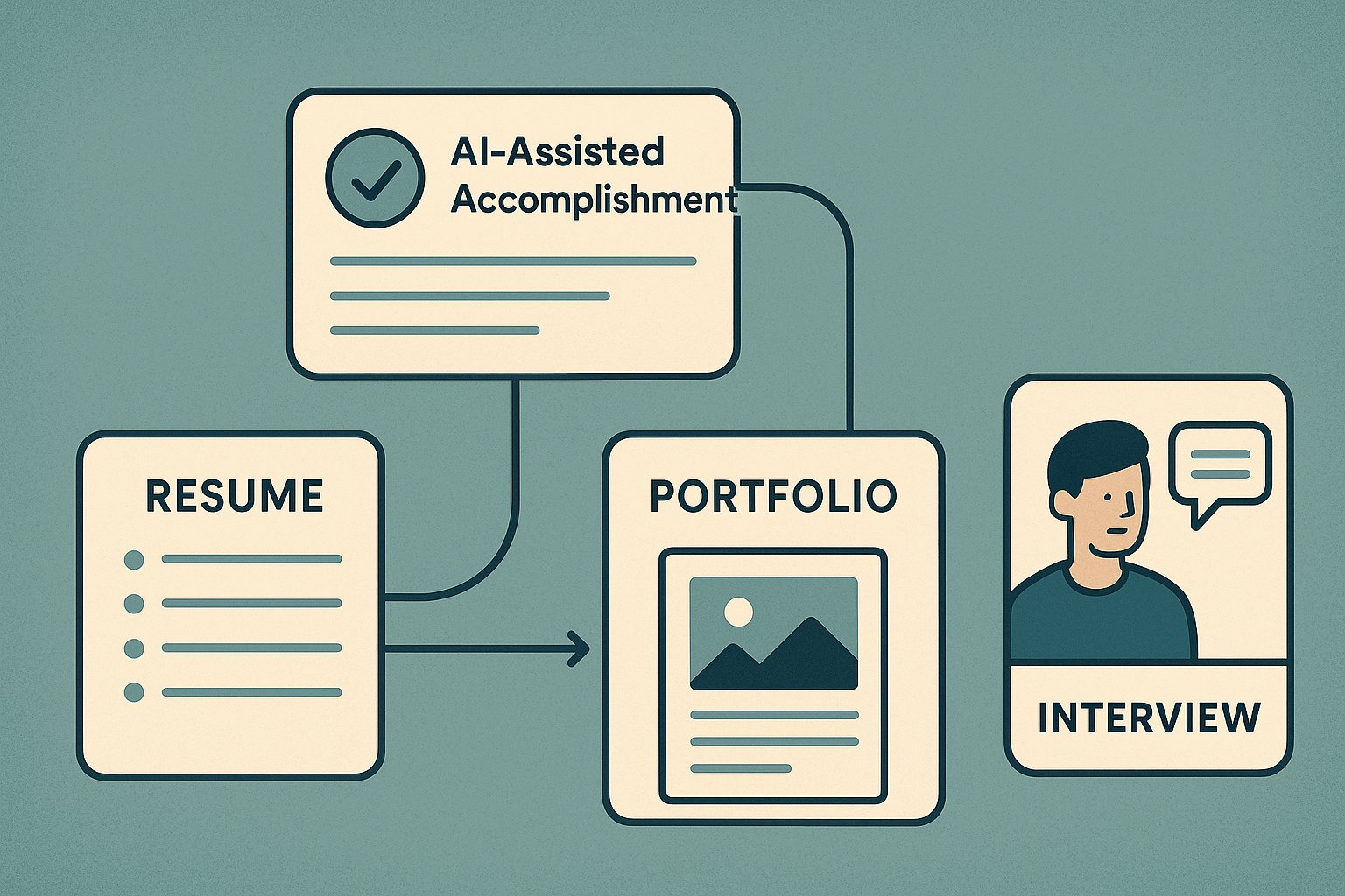 One validated AI workflow translated into a resume bullet, portfolio case study, and interview story