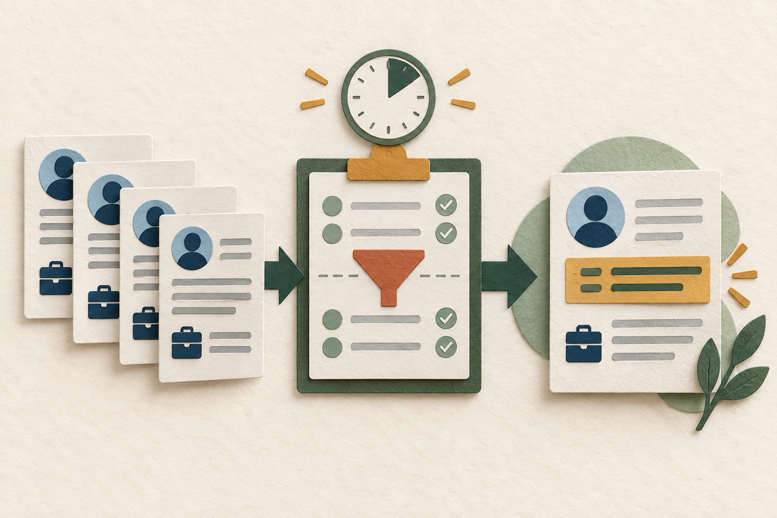 A paper-cut weekly scorecard connects comparable applications to one measured change.