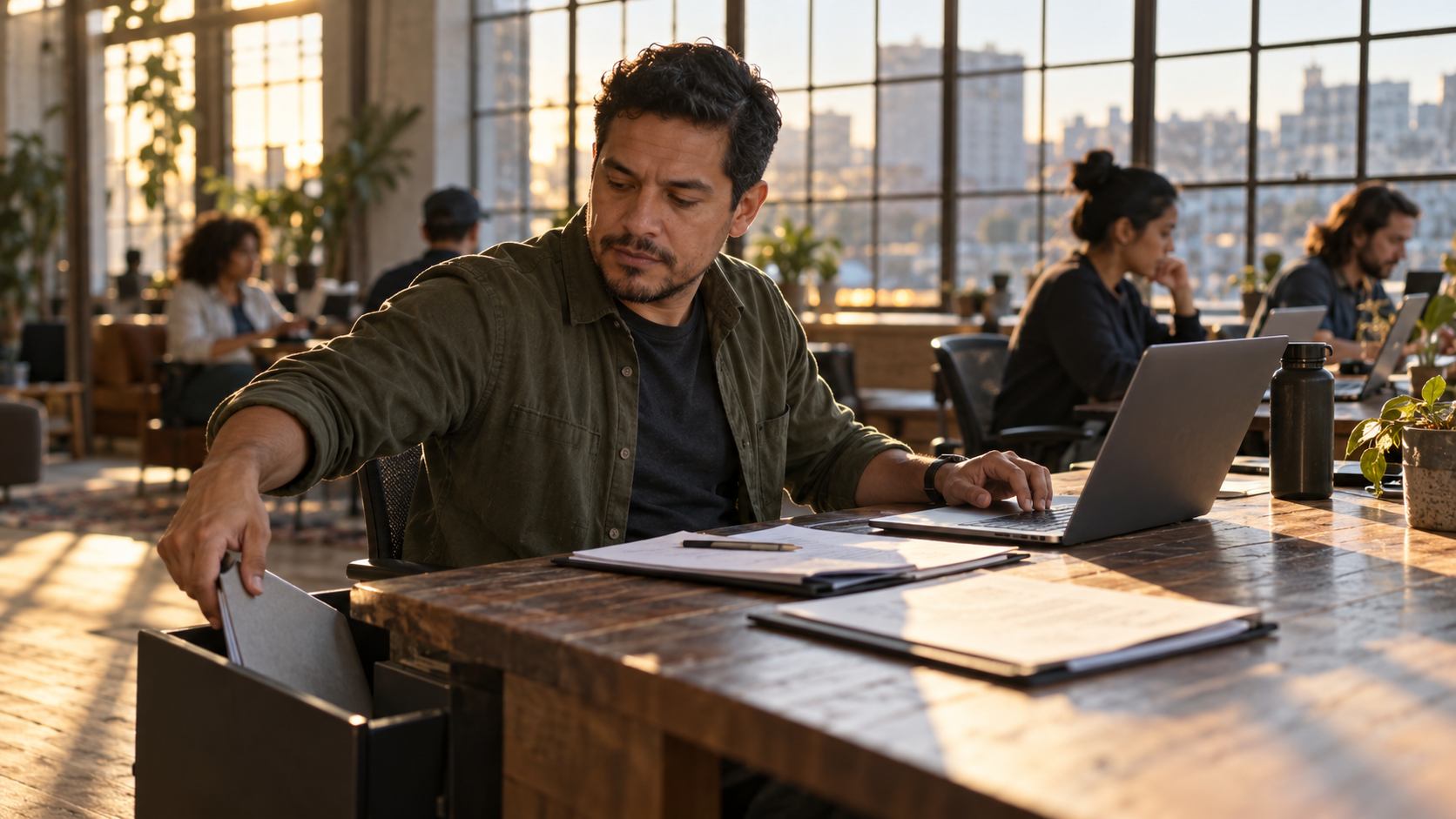 A focused candidate continues an active application session while one paused opportunity remains filed for later follow-up.