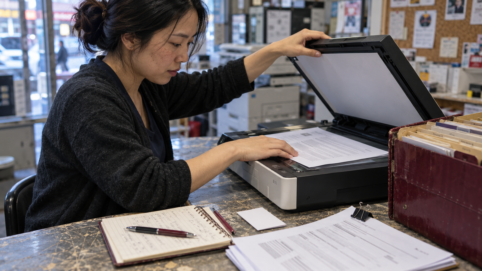 A candidate saves a submitted resume, interview notes, and contact details before setting one follow-up reminder.